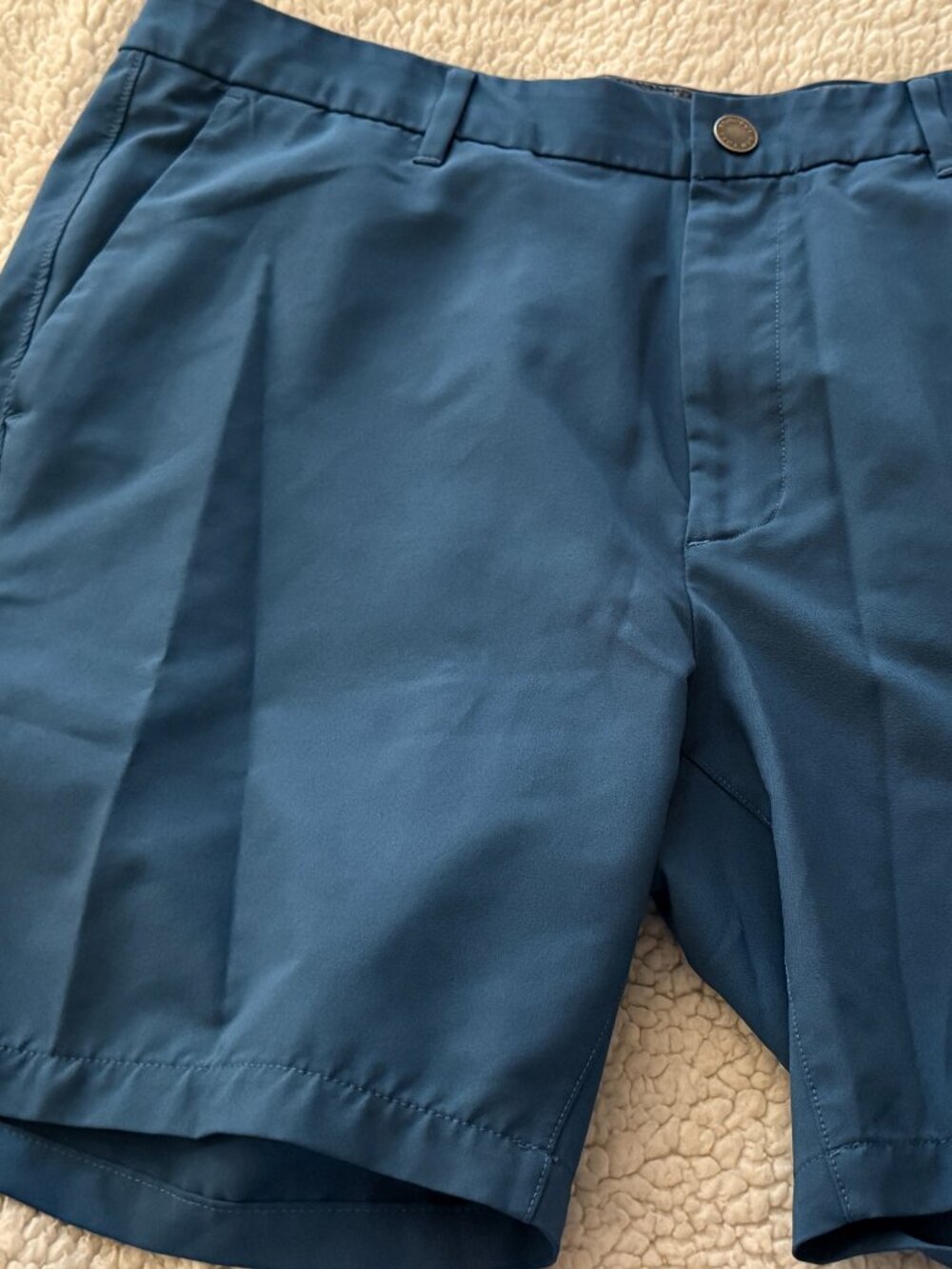 Bonobos Golf Slim Shorts — Steel Blue — Size 36, 7" Inseam